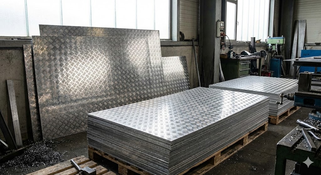 Lastre mandorlate in alluminio